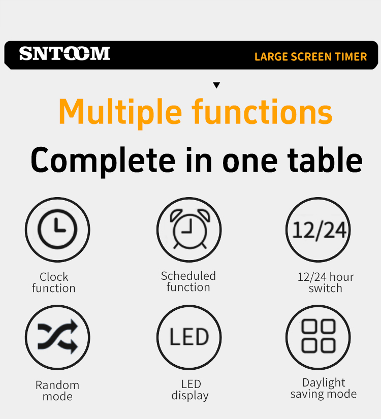 ST-839 대형 화면 타이머 2 