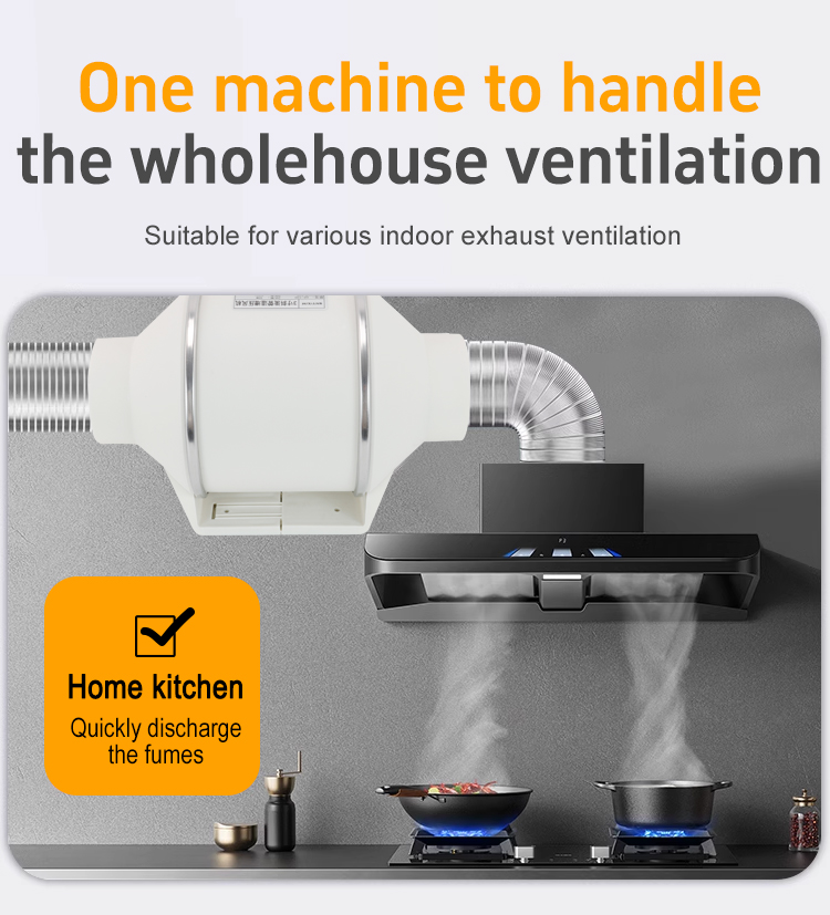 ST-100 비스듬한 흐름 파이프 라인 부스터 팬 