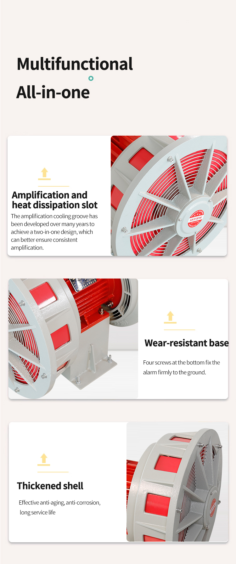 JDW-400/450 높은 데시벨 전기 알람